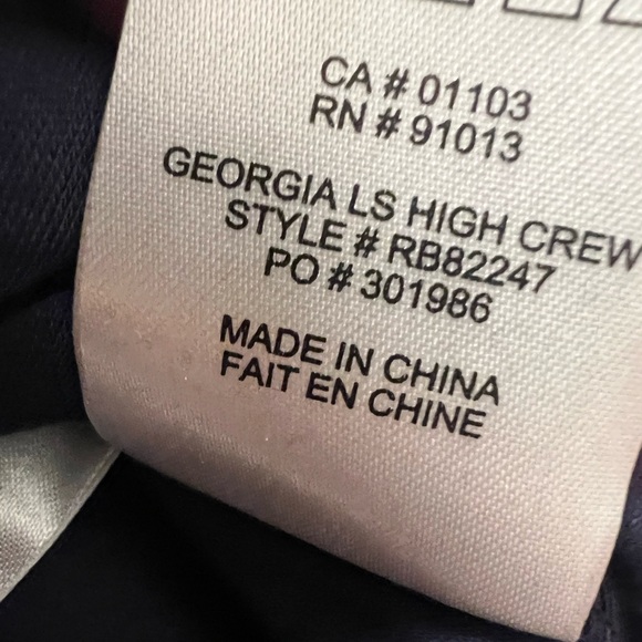 “Blue Night” Navy Robert Barakett long sleeve shirt size large. Worn once - Picture 4 of 5